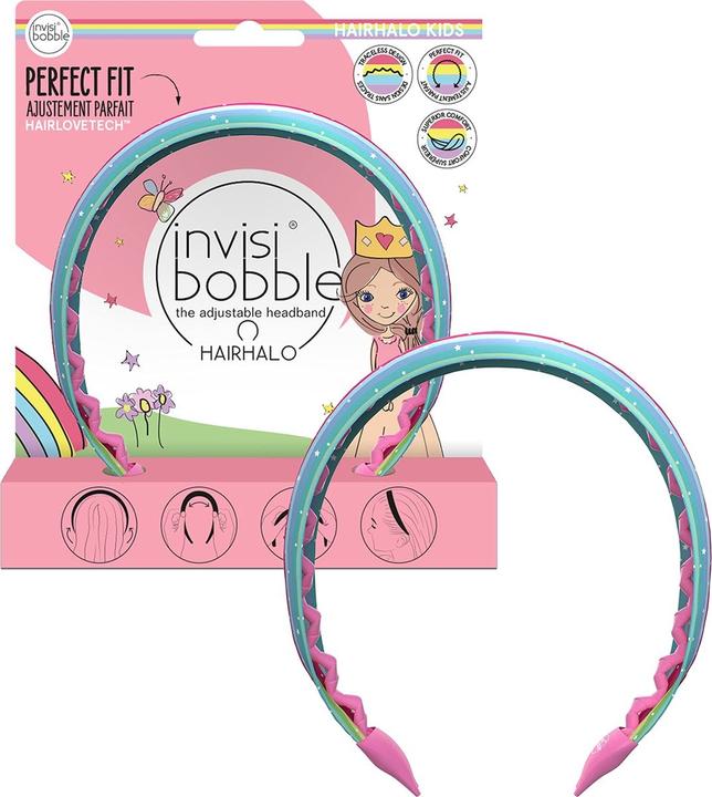 Immagine prodotto Invisibobble Hairhalo per bambini - corona di arcobaleno (Elastico per capelli)