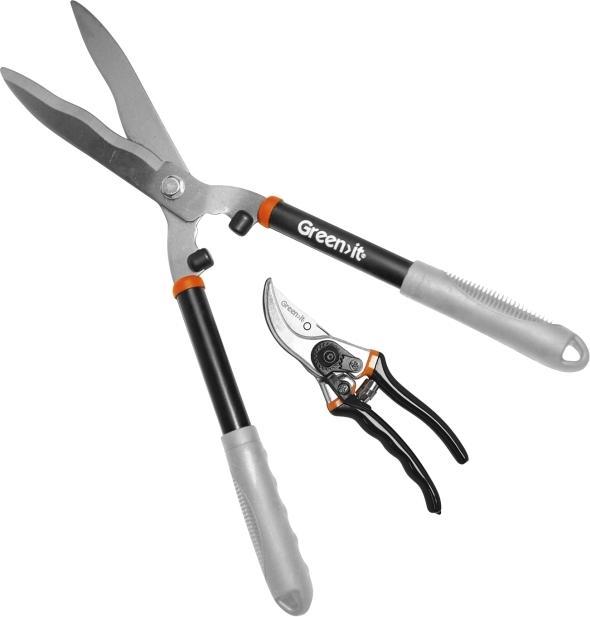 Home It Green>it® haekkesaks med bølgeskaer og beskaeresaks med buet skaer