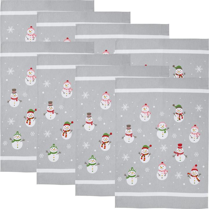 Confezione da 8 pupazzi di neve