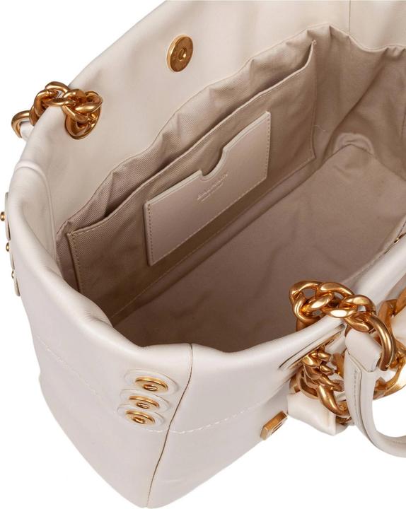 Produktbild Balmain 1945 soft small calfskin handbag, cream color