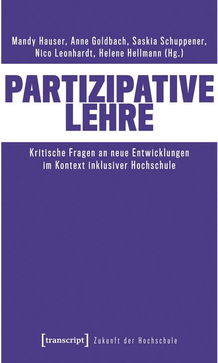 Produktbild Partizipative Lehre (Deutsch, Anne Goldbach, Helene Hellmann, Mandy Hauser, Nico Leonhardt, Saskia Schuppener, 2026)