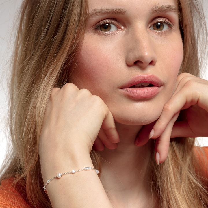 Produktbild Thomas Sabo Perlenarmband (19 cm, 925er Silber)