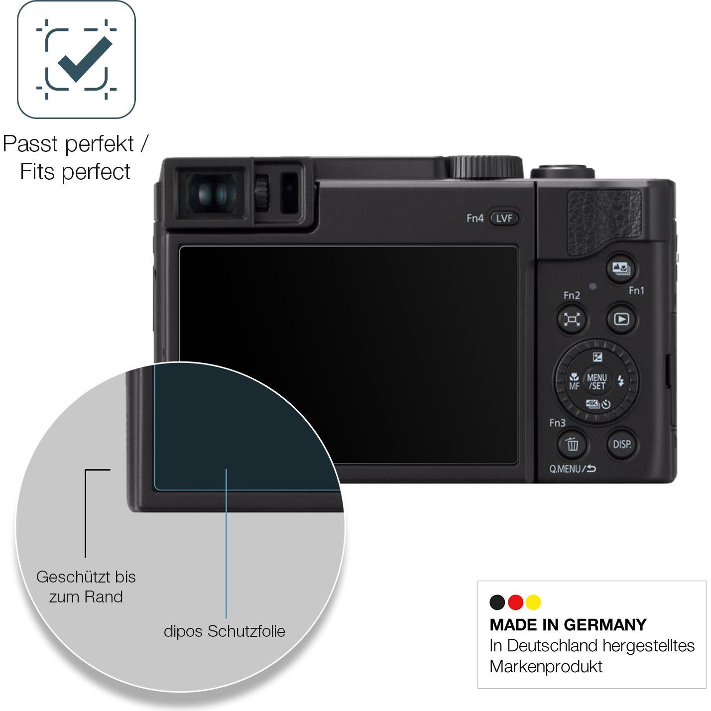Dipos Anti-Shock Displayschutz Matt 9H, Action Cam Zubehör, Transparent