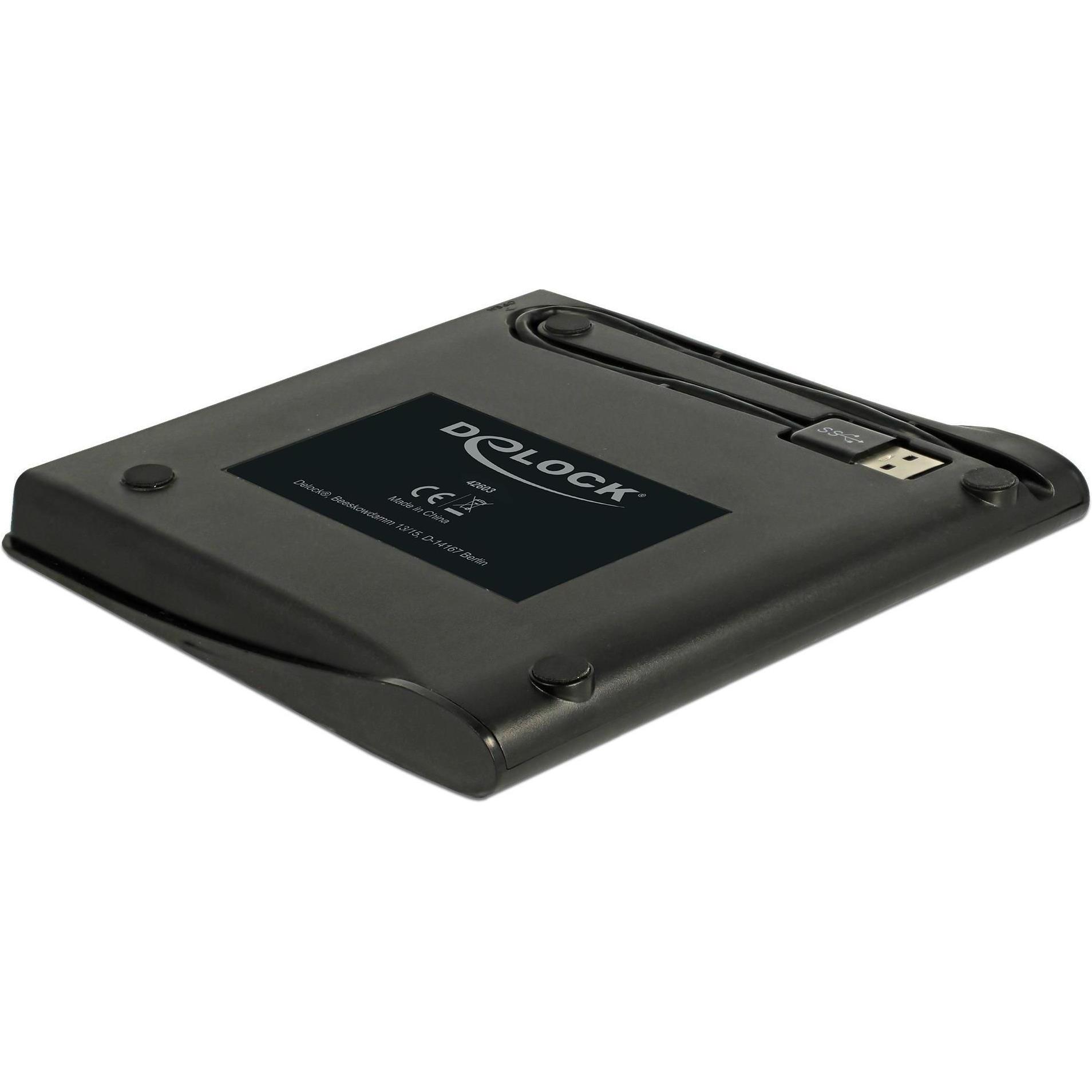 Thumbnail - Delock 5.25 Gehäuse SATA, DVD-ROM (5.25"), Festplattengehäuse, Schwarz