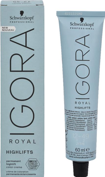 Produktbild Schwarzkopf Professional Igora Royal Highlifts Haarfarbe (12-49 Highlifts Spezialblond Beige Violett)