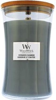 Productafbeelding WoodWick Evergreen Cashmere Medium Pot Geurkaars (275 g)