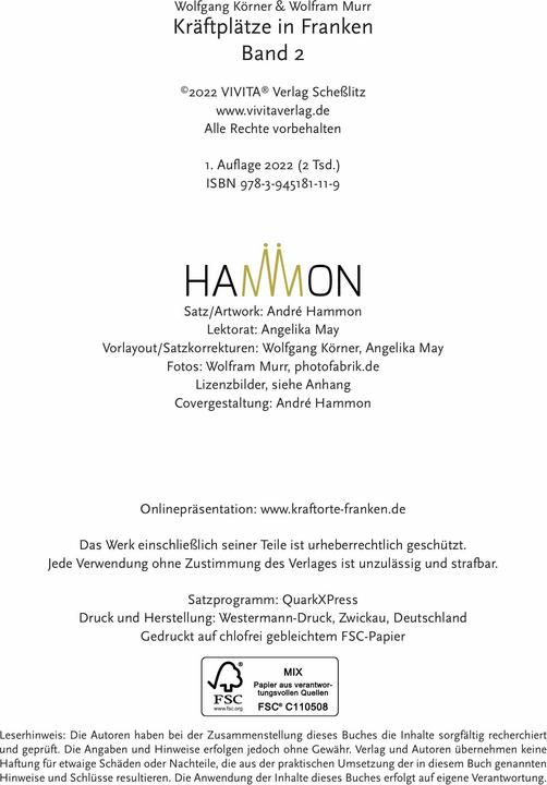 Produktbild Kraftplätze in Franken 2 (Deutsch, Wolfgang Körner, Wolfram Wolfram, 2022)