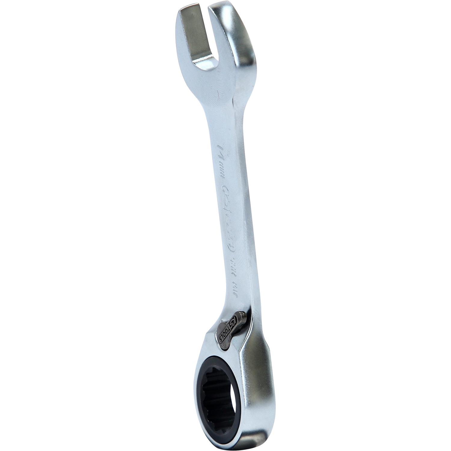 KS Tools, Schraubenschlüssel, GEARplus Ratschenringmaulschlüssel kurz (14 mm)