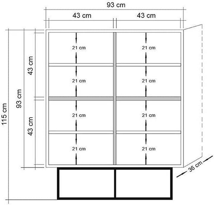 Produktbild Hanah Home Artemis (93 x 36 x 115 cm)