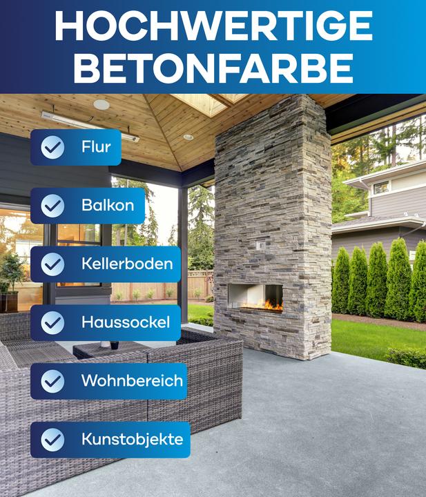 Actual product image Plid Concrete paint 2.25L - for approx. 23m² / Floor coating Floor colour base