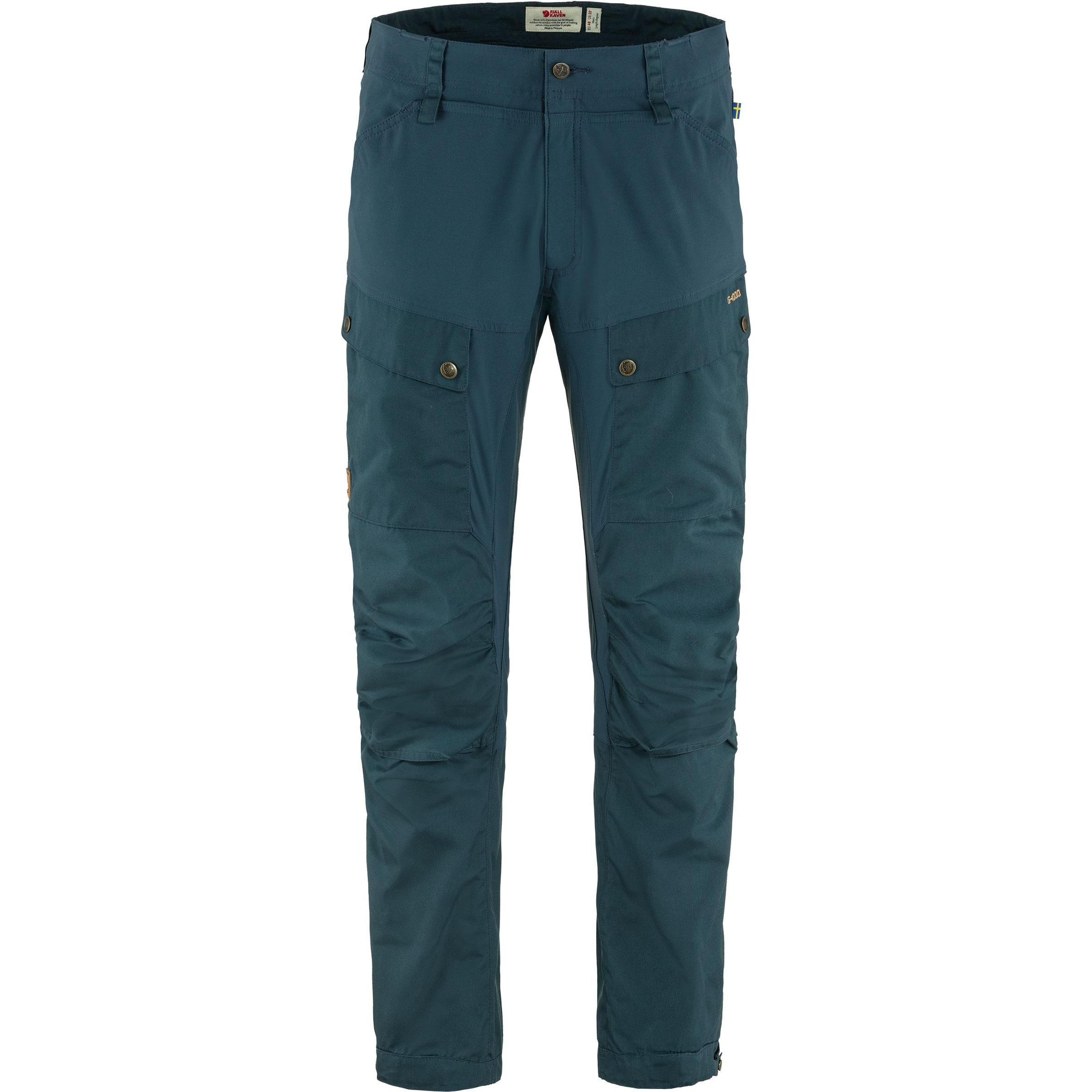 Fjällräven, Herren, Outdoorhose, Keb Trousers regular (50), Blau, 50