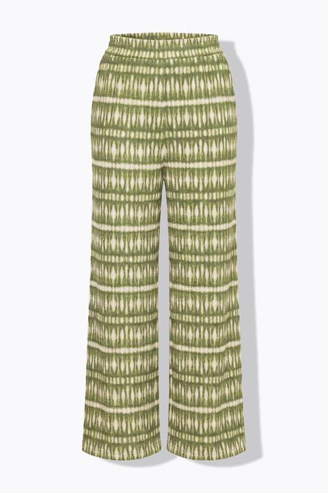 Image du produit Studio Untold Pantalon texturé, jambe large et taille élastique, imprimé (54)