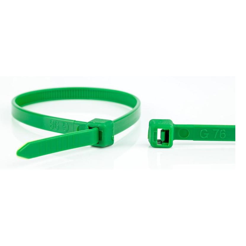 WKK, Fascette, Kabelbinder grün, 300x4,8mm, 100 Stück (Fascette in plastica, 300 mm, 100 pz.)