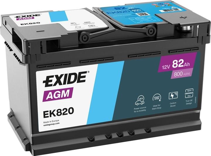 Image du produit Exide EK820 (12 V, 82 Ah, 800 A)