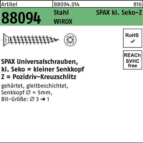 Actual product image Spax Spanplattenschrauben ok-vis SK verzinkt (1000 Screws per piece)