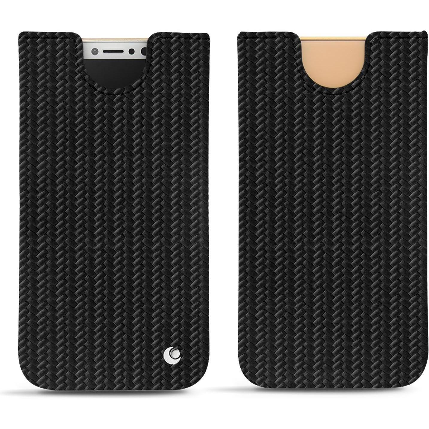 Noreve Lederschutzhülle (Apple iPhone XS), Smartphone Hülle, Schwarz