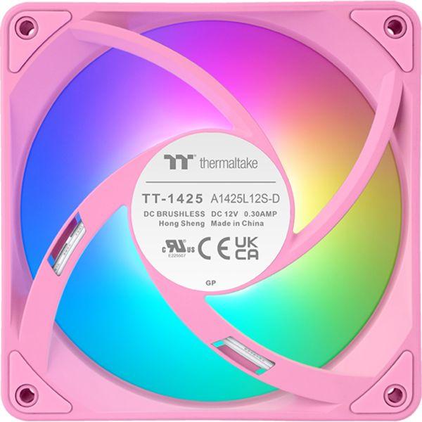 Image du produit Thermaltake TT CT140 EX ARGB Sync PC Cooling Fan 3 Pack Pink (140 mm, 3 x)