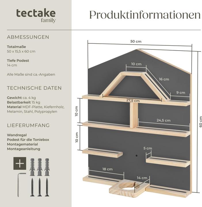 Image du produit tectake Étagère murale