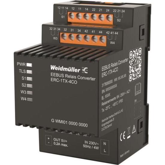 Weidmüller, Accessori per la tecnologia di controllo, ERC-1TX-4CO Relaiswandler m.digitaler Schnittstelle 3179090000