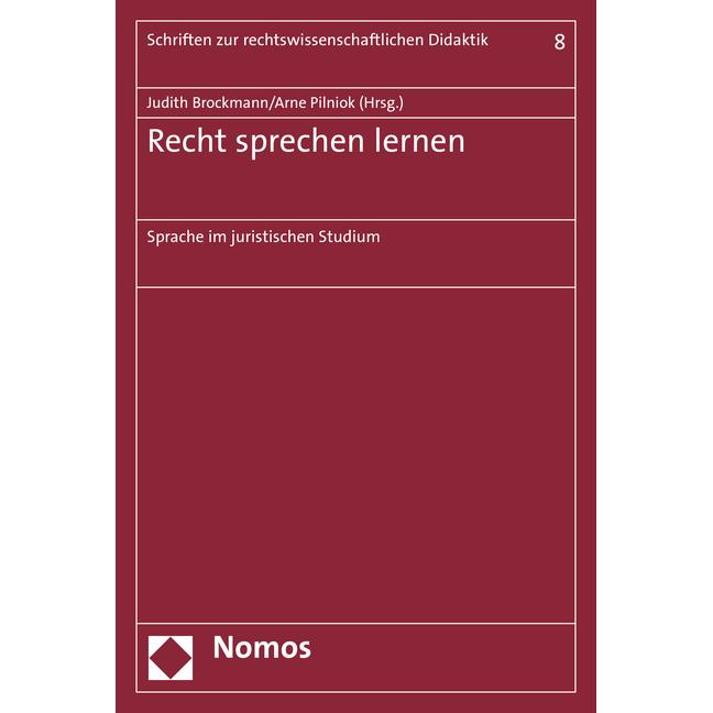 Recht sprechen lernen, Fachbücher von Judith Brockmann, Arne Pilniok