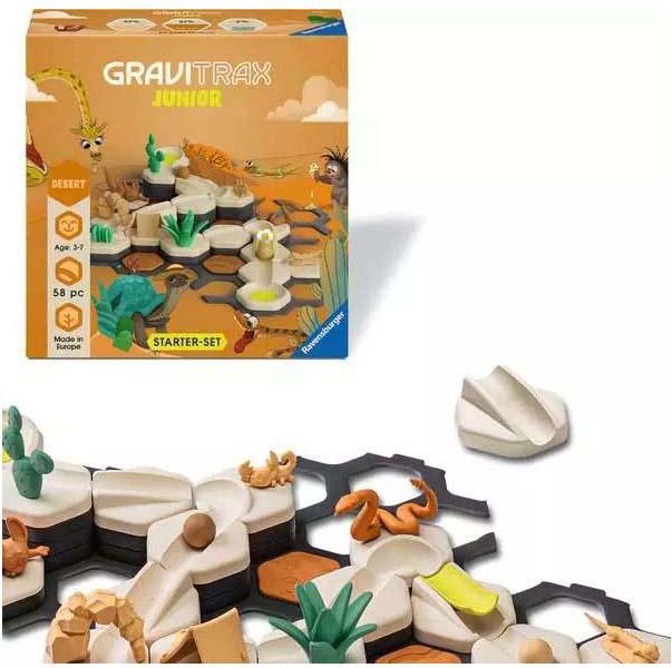 Productafbeelding Ravensburger GraviTrax Junior Startset S Woestijn - Uitbreidbare knikkerbaan voor kinderen, knikkerbaan
