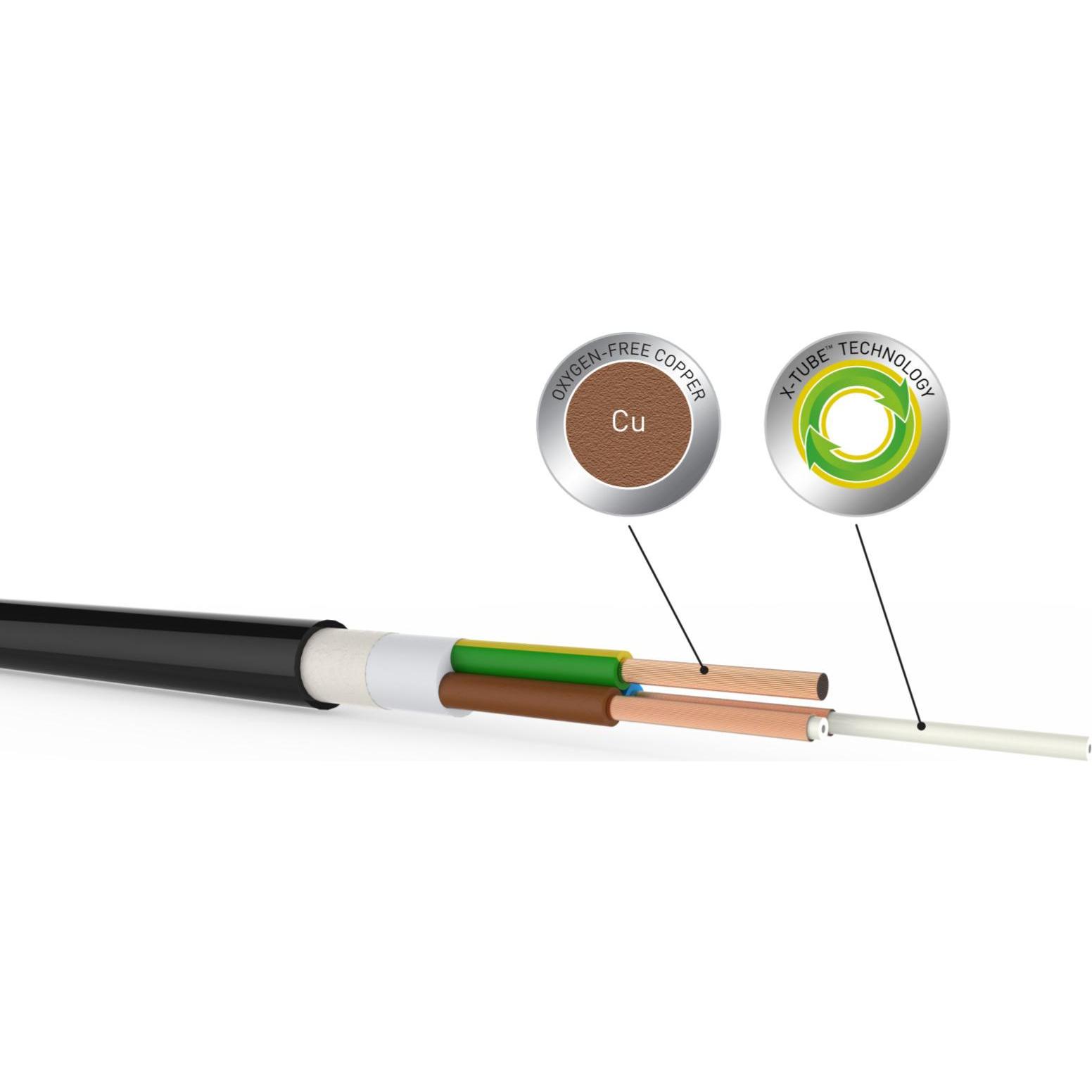 QED Power Kabel 2 meter (2 m), Stromkabel