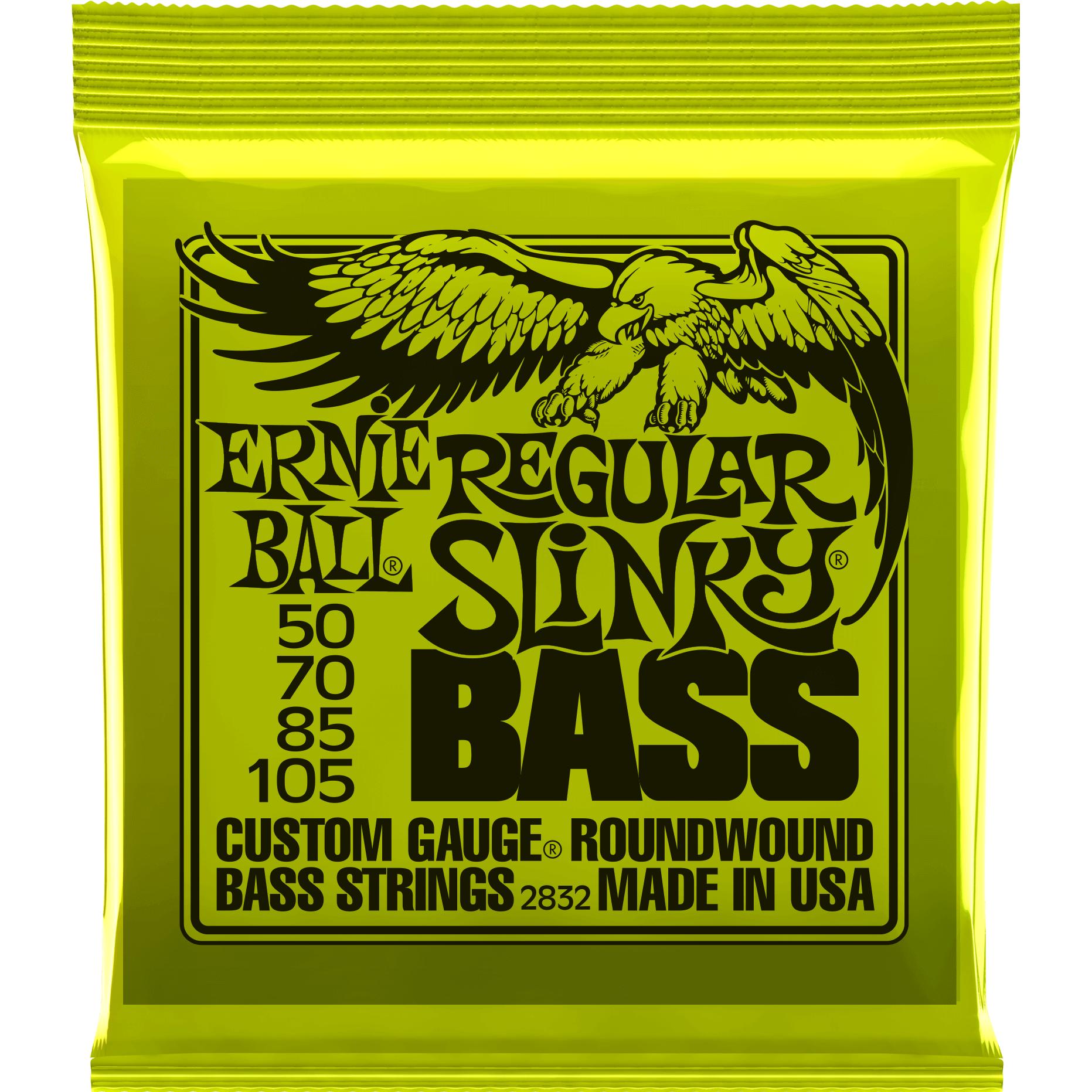 Ernie Ball Regular Slinky (4 x, E-Bass, 0.11"), Saiten