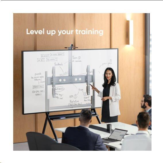 Immagine prodotto Onkron Supporto TV mobile per 60" - 120" fino a 150 kg, con supporto, nero VESA: 200x200 - 1000x600 (150 kg, 60" - 120")