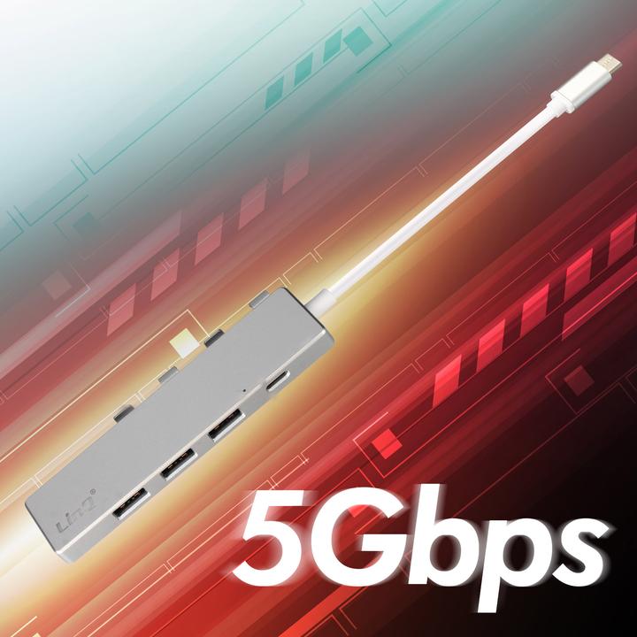 Produktbild LinQ USB-C Hub mit 4 USB-Anschlüssen (USB-C, 4 Ports)