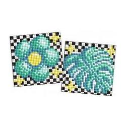 Ideyka Diamantmosaik Kinder - Blume und Blatt 9x9cm