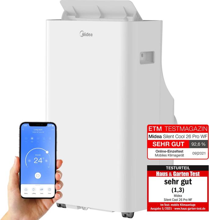 Actual product image Midea Silent Cool 26 Pro WF (31 m², 9000 BTU/h)