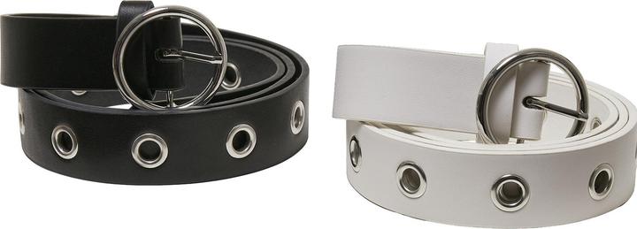Produktbild Urban Classics Synthetic Leather Eyelet Belt 2-Pack (L)