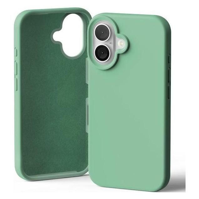 Mercury Silicone iPhone 16 6.1" zielony/groen (Apple iPhone 16), Smartphonehoes, Groen