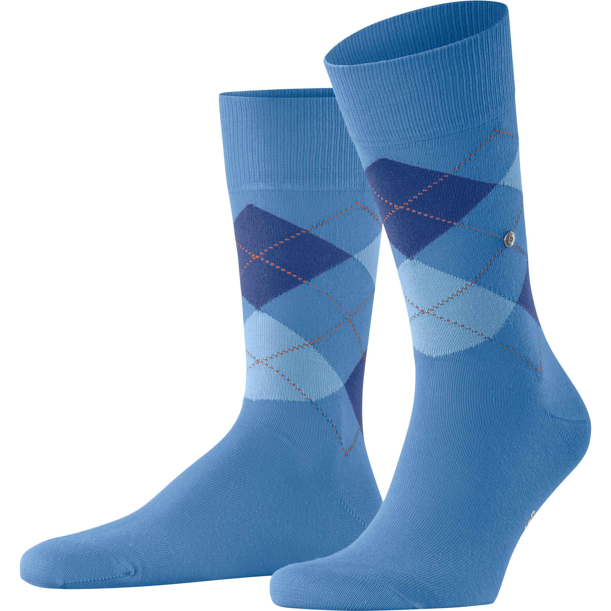 Burlington, Herren, Socken, Socken Casual King, Blau, (40 - 46)