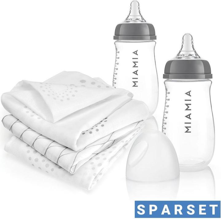 Produktbild MiaMia 5-tlg. PP-Flaschen-Set 260 ml mit Silikon-Trinksauger (260 ml)