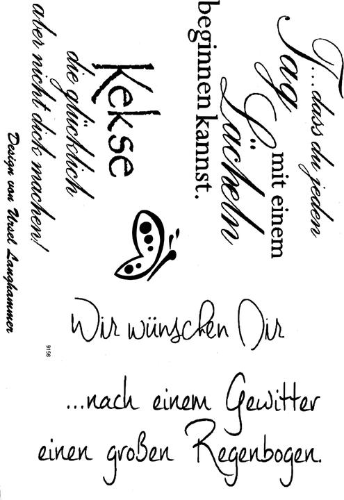 Produktbild Efco Clear Stamps "Wir wünschen Dir", 5-teilig