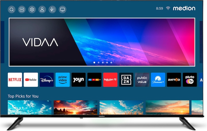 Produktbild Hisense TV MEDION® LIFE® X15517 (MD 31642) Ultra HD LCD Smart-TV (55", LCD, 4K)