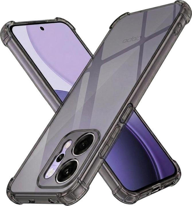 Produktbild Techsuit - Shockproof Clear Silicone - Oppo Reno14 Pro - Smoke Black (Oppo Reno 14 Pro)