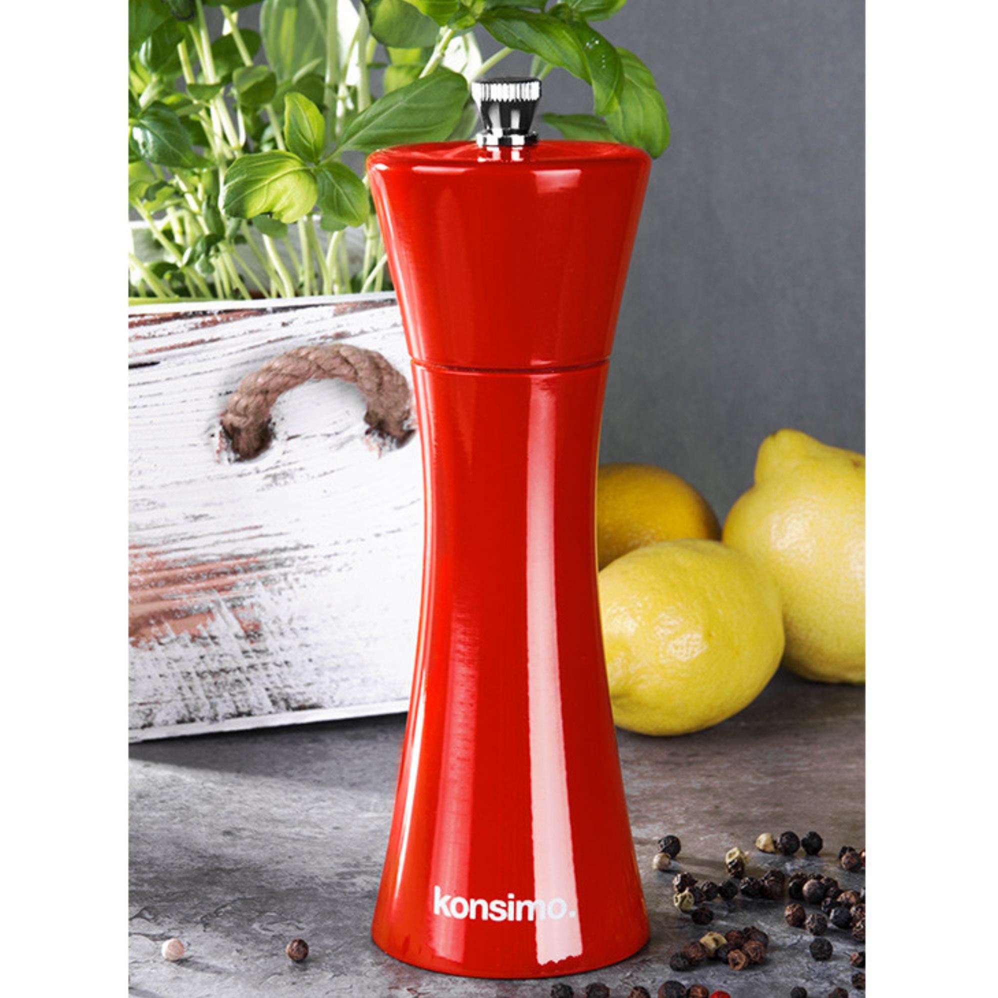 Thumbnail - Konsimo Salpe, Pfeffermühle + Salzmühle, Rot