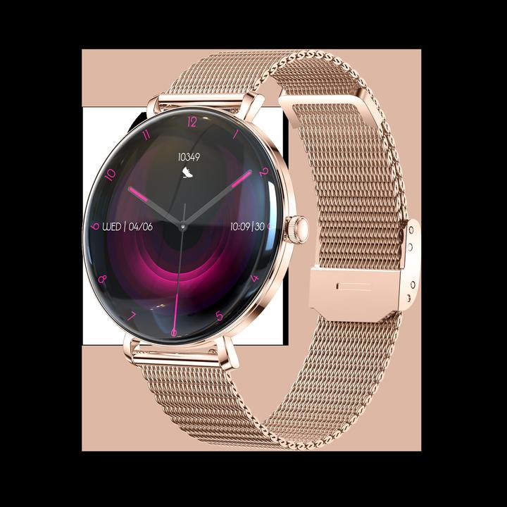 Actual product image Forever Smartwatch SB-370 Rose Gold - Spotted Band