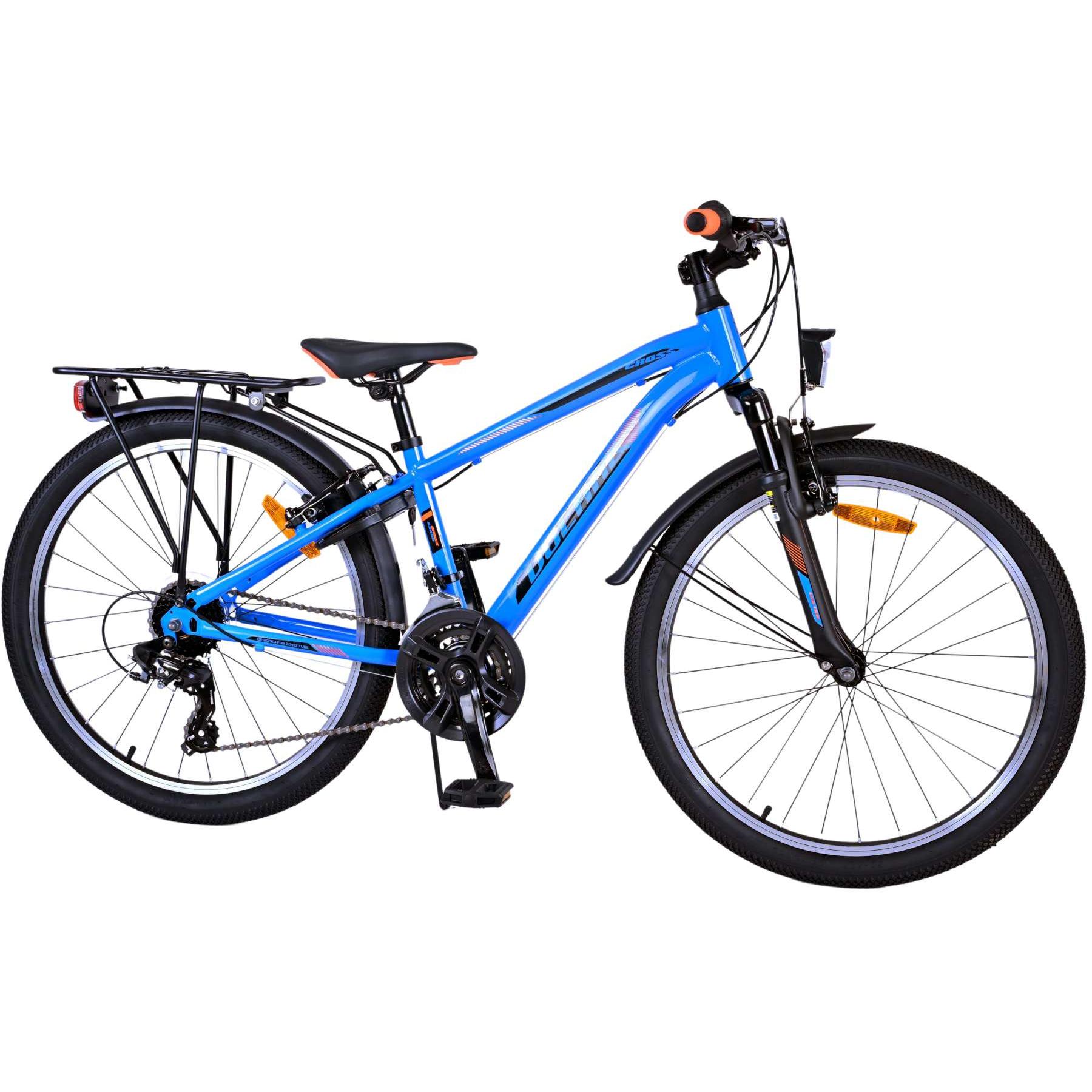 Volare Cross Kinderfiets - Jongens - 24 inch - Blauw - 18 versnellingen (24") (22541)
