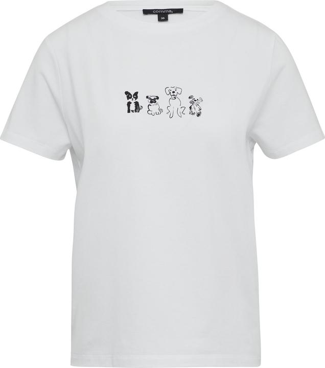 Produktbild Comma T-Shirt Jersey-T-Shirt aus Baumwollmix mit Print (48)