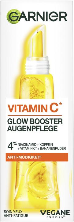 Immagine prodotto Garnier Trattamento occhi SkinActive Vitamin C Glow Booster (Crema per la cura degli occhi, Giorno + Notte, 15 ml)