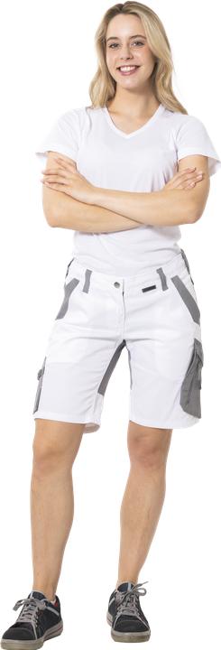 Produktbild Planam Damen Shorts weiss/zink XXL XXXL (3XL)