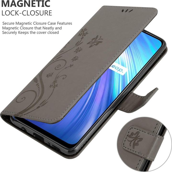 Image du produit Cadorabo Housse Flower Book pour Realme 6 4G / 6s (Realme 6, Realme 6s)