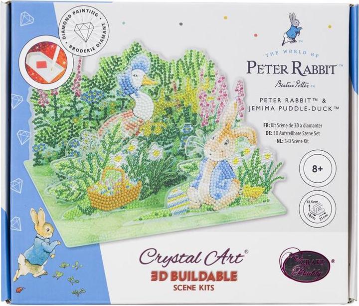 Actual product image Craft Buddy Peter Rabbit Crystal Art 3D Scene