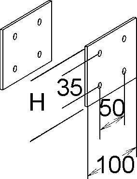 Actual product image Niedax GRP butt connectors (10 cm)
