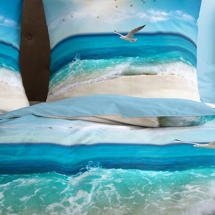 Image du produit Good Morning Sealife (Set de linge de lit, 135 x 200 cm, 80 x 80 cm)
