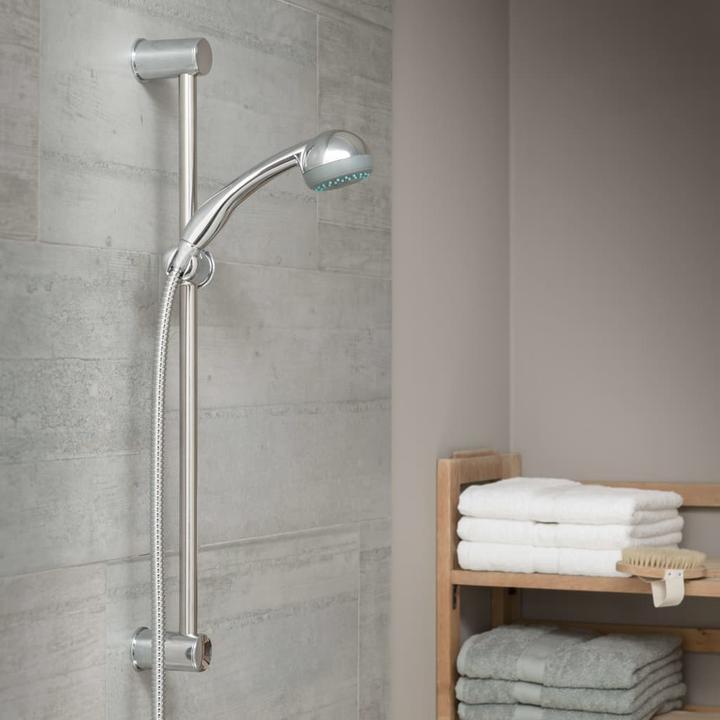 Actual product image Schütte Shower bar set bathroom NAPOLI bar shower set chrome Including hand shower 64830 (3 Beam types)