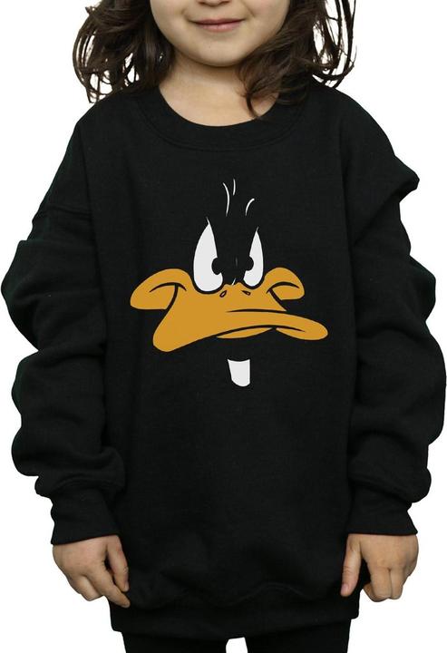 Produktbild Looney Tunes Daffy Duck Big Face Sweatshirt Mädchen (128)